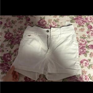 Hollister white shorts